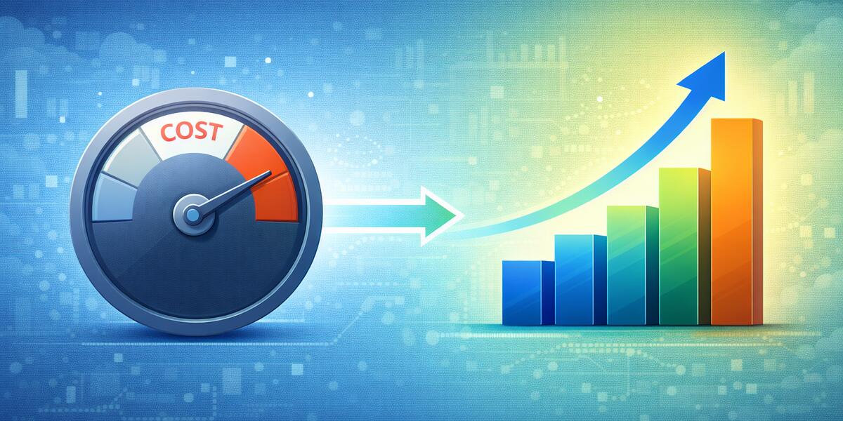 Transformation from cost meter to profit growth chart