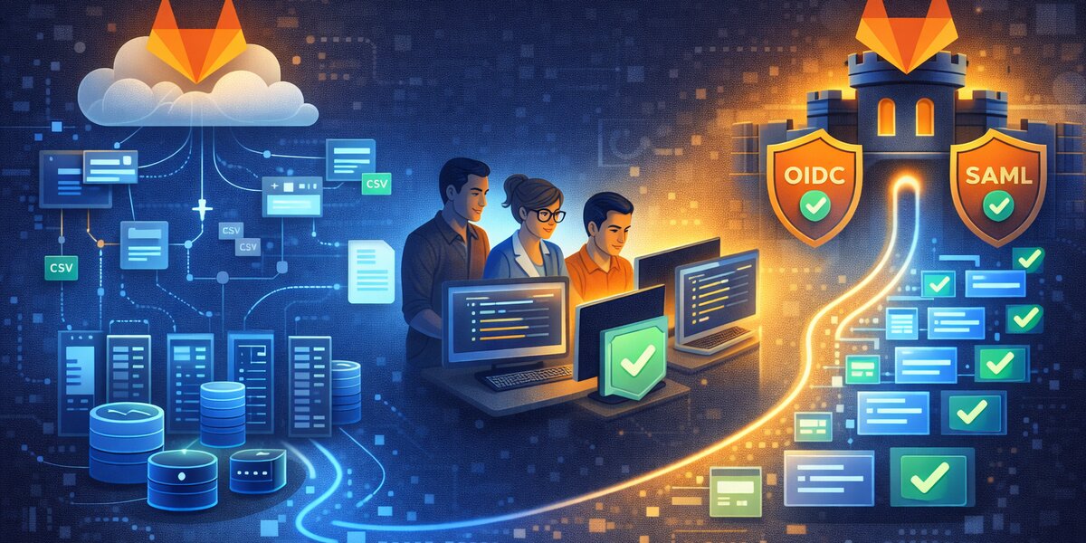 GitLab migration journey from SaaS cloud to secure self-hosted infrastructure with OIDC/SAML authentication